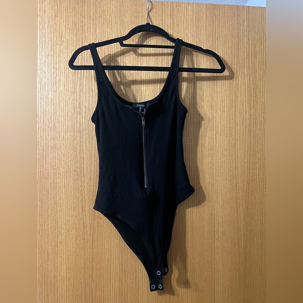 Forever 21 Bodysuit with front zipper